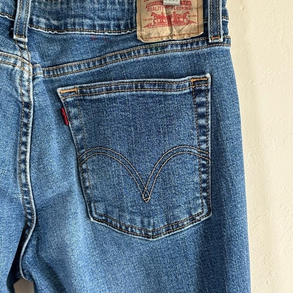 Levi’s 518 Super Low Boot Cut Medium Wash Jeans Sz 13 Juniors - Picture 10 of 11